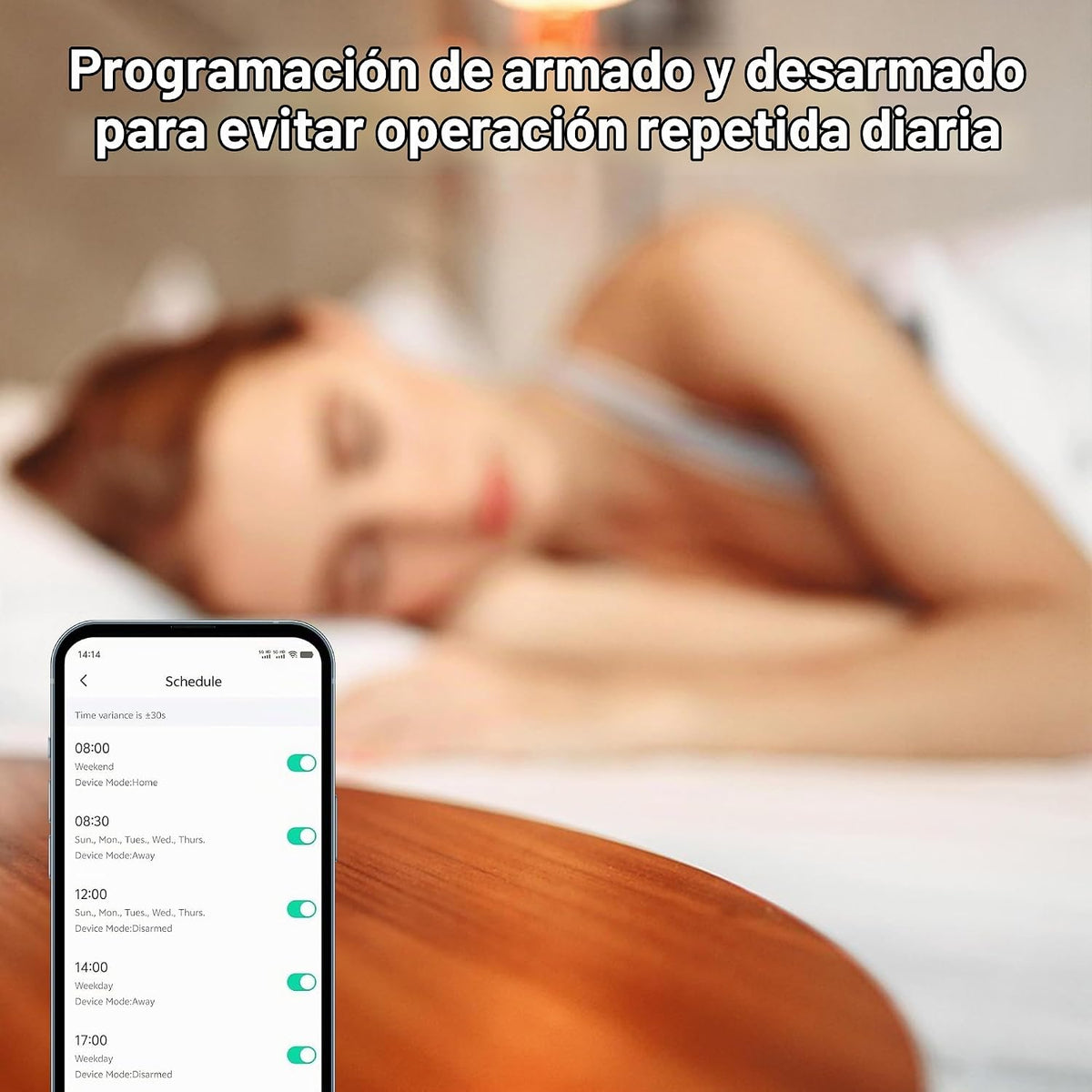 Sistema de seguridad para el hogar con cámara, kit de alarma WiFi +...
