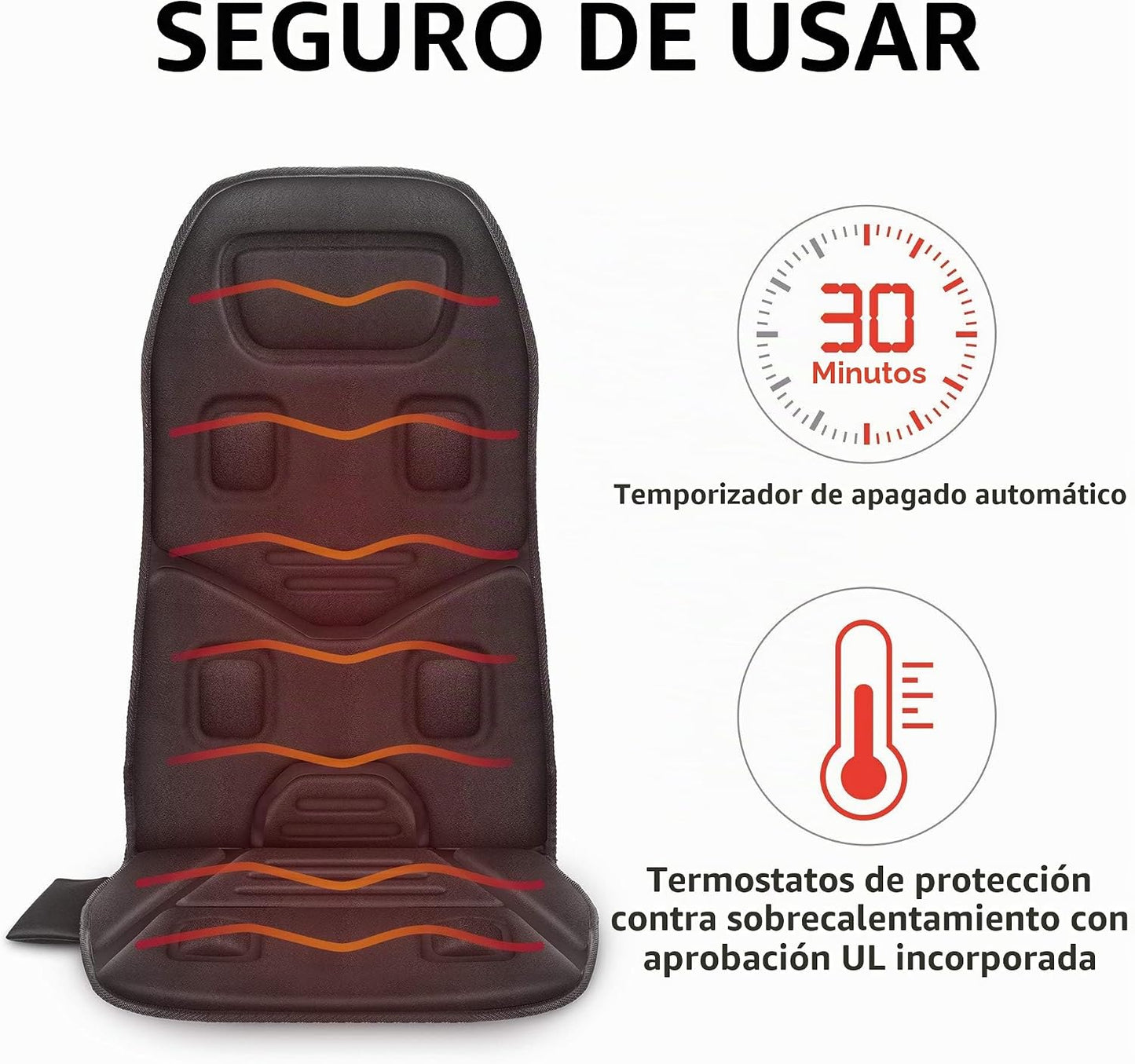 COMFIER Masajeador de espalda para silla \u2013 Masajeador de silla...