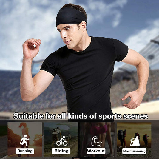 Acozycoo Diadema deportiva para hombre, 5 unidades, para correr, ci...