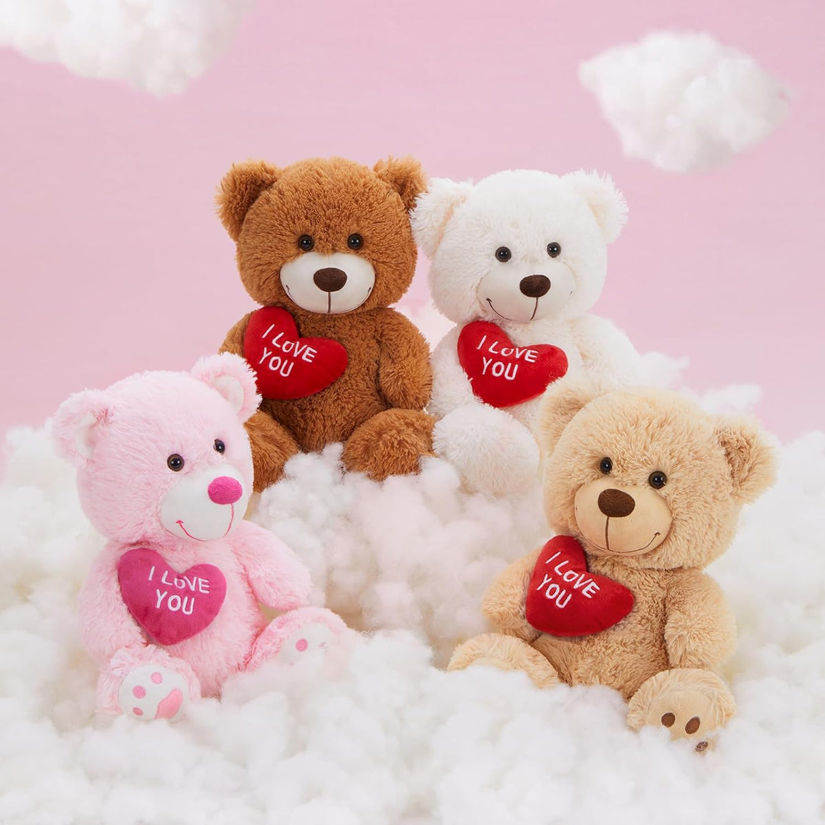 MaoGoLan Osito de Peluche Pequeño con Corazón Rojo, Osito de Peluch...