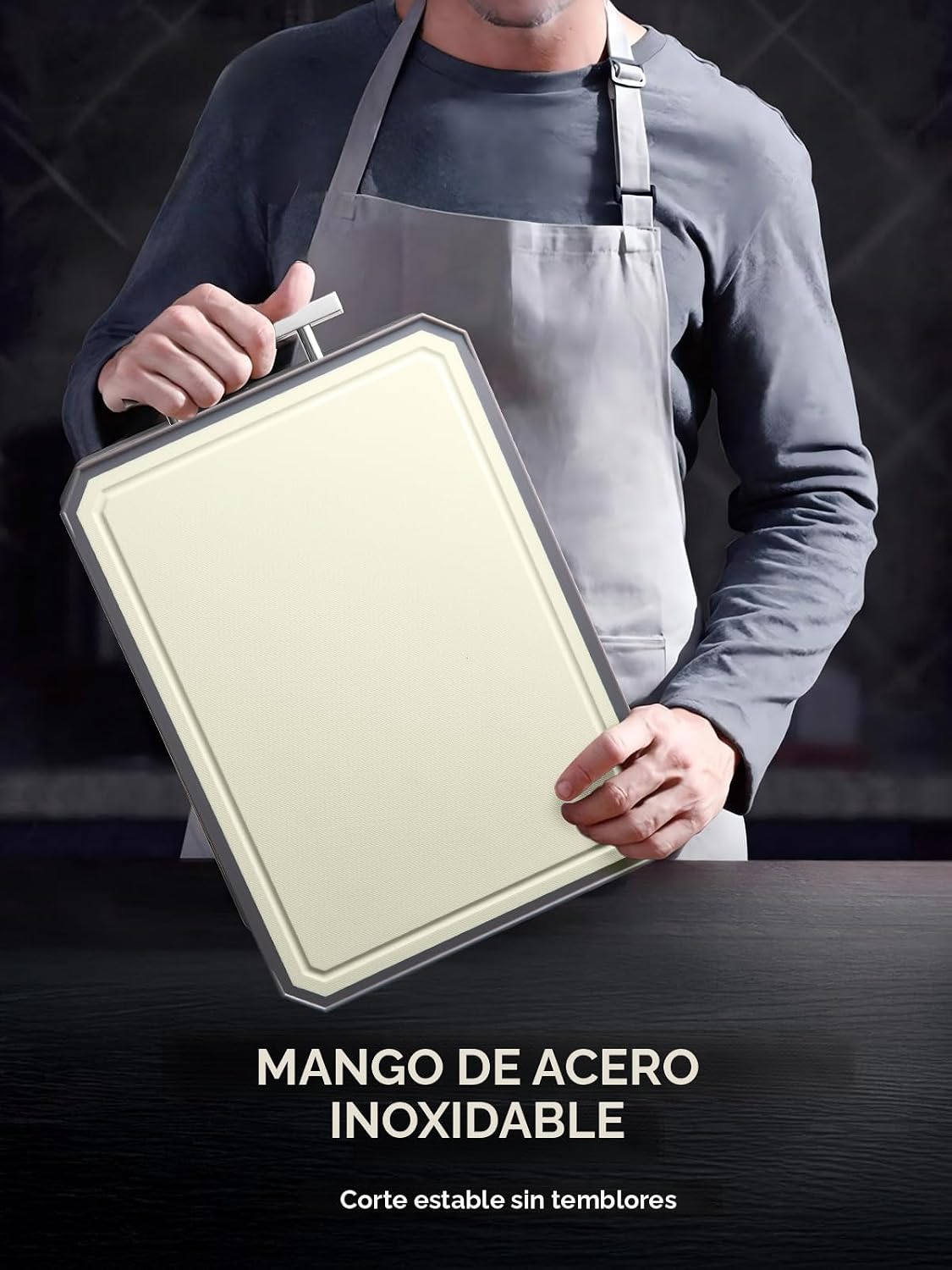 Tabla de cortar de acero inoxidable SNOWCLAD, tablas de cortar de d...