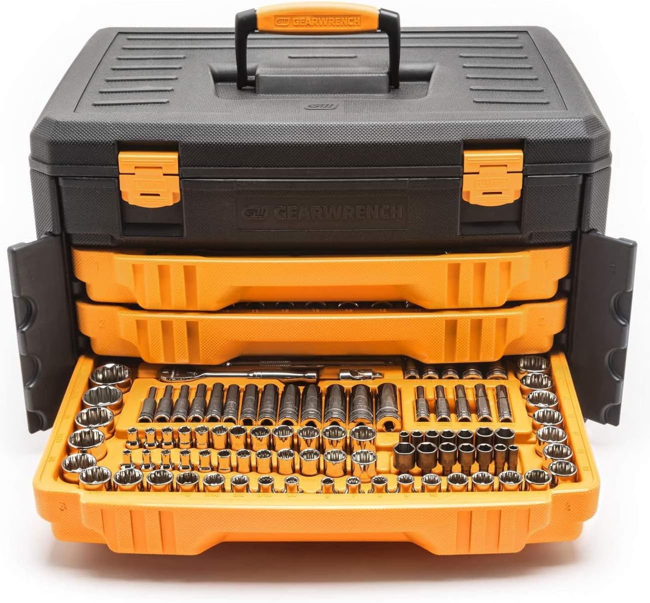 GEARWRENCH Juego de 243 herramientas mecánicas de 12 puntos en caja...