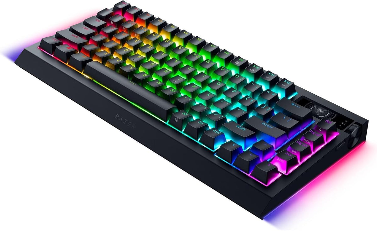 Razer Teclado inalámbrico BlackWidow V4 Pro 75% para juegos, interr...