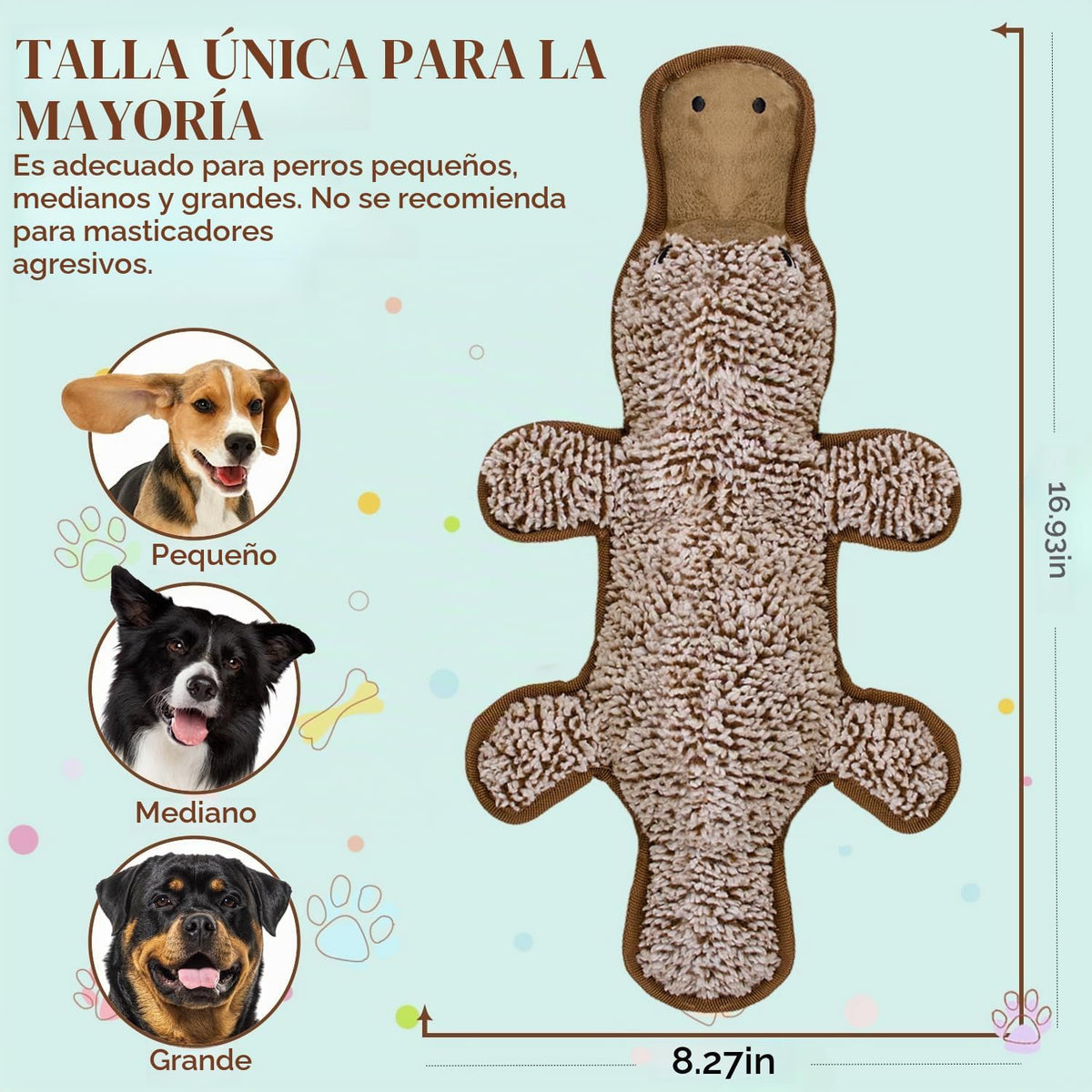 Juguetes chirriantes para perros sin relleno, juguetes masticables...