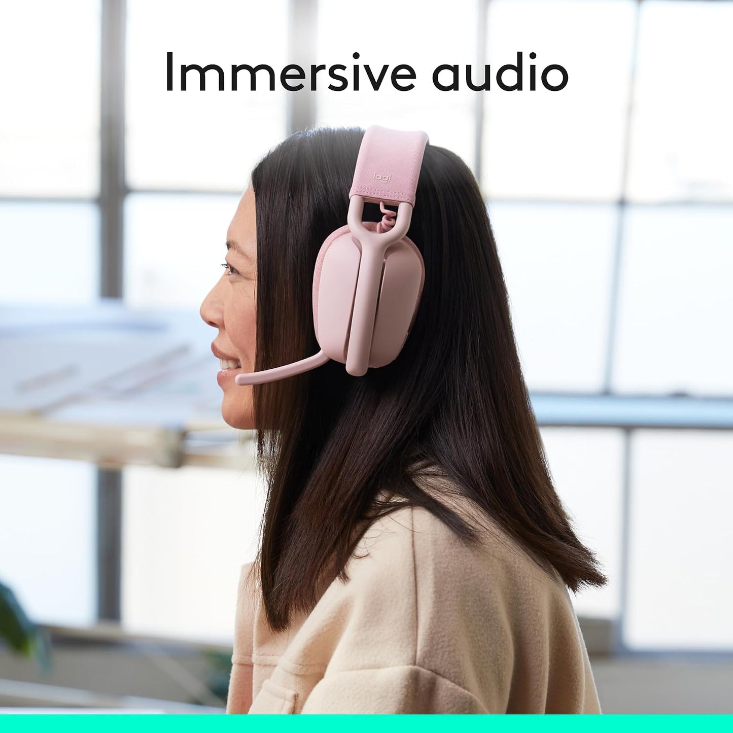 Logitech Zone Vibe 100 Auriculares inalámbricos ligeros sobre la or...