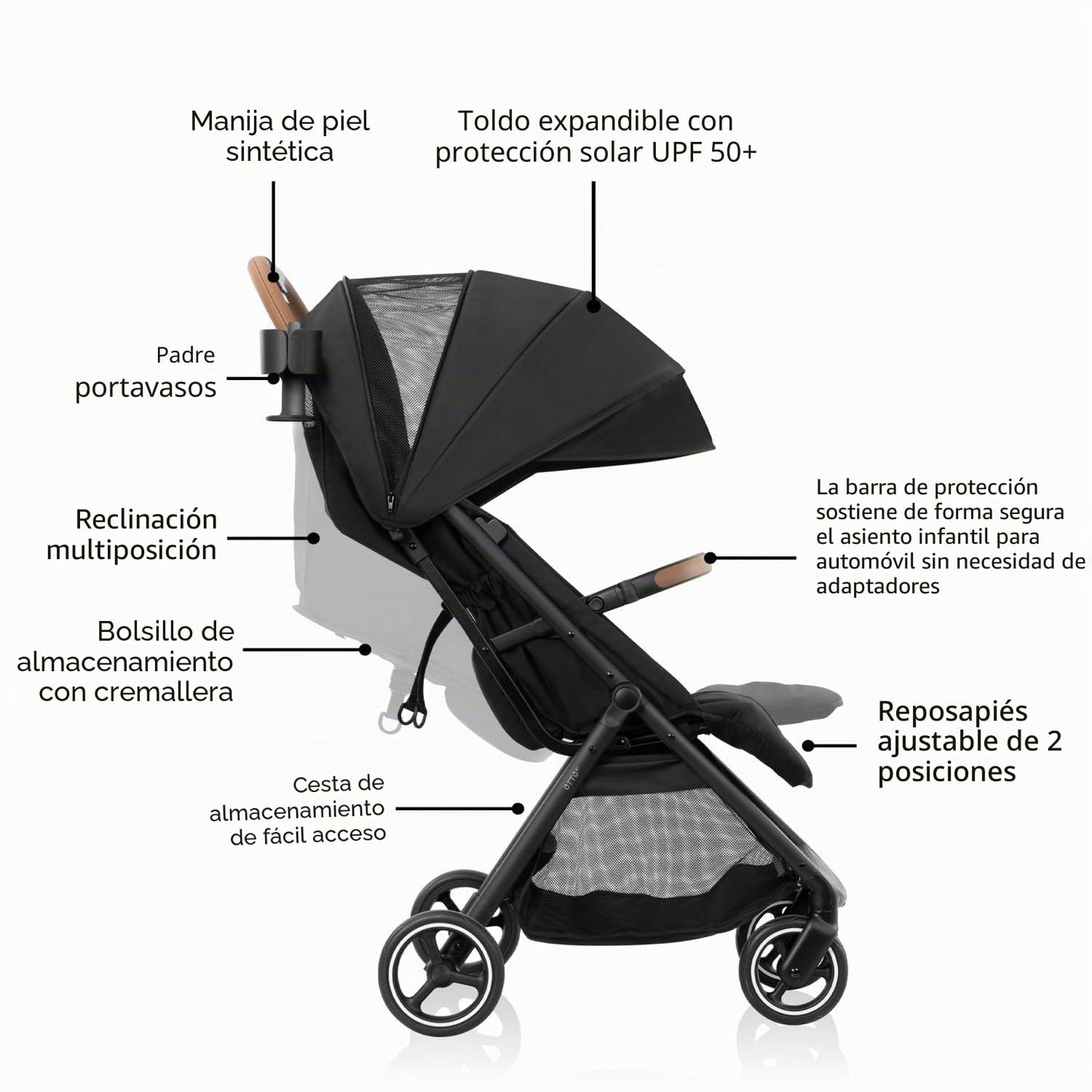 Evenflo Otto+ Travel System w\/LiteMax - Asiento infantil para gato...