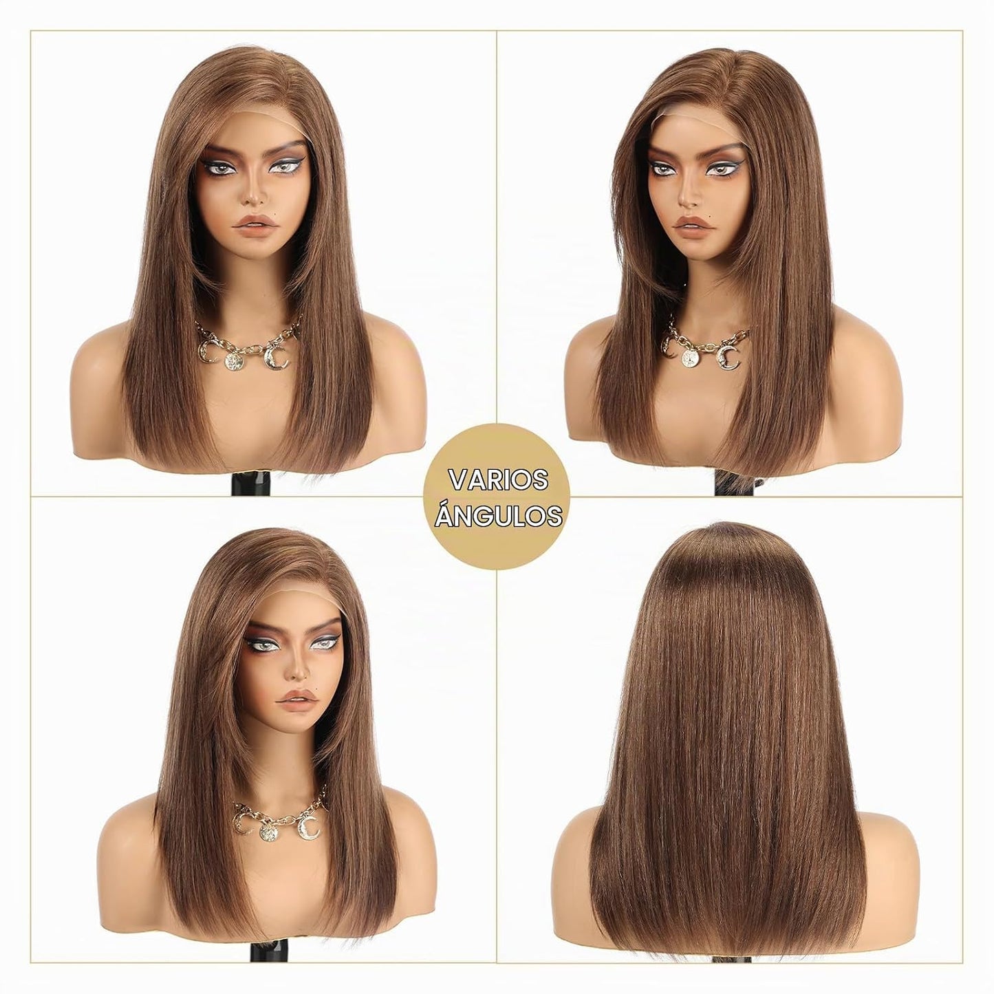 Wear but free KKU - Pelucas de cabello 100% humano para mujer, pelu...