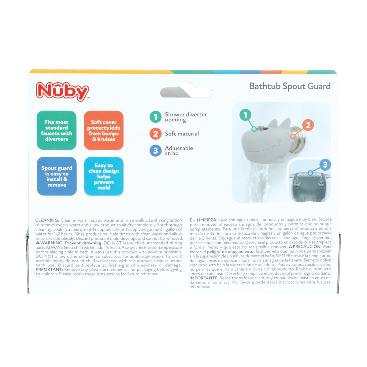 Nuby Grifo de Seguridad para Bañera - Compatible con la mayoría de...