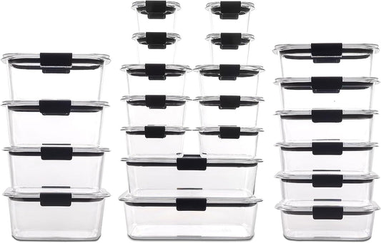 Rubbermaid Brilliance - Juego de 44 unidades de recipientes para al...