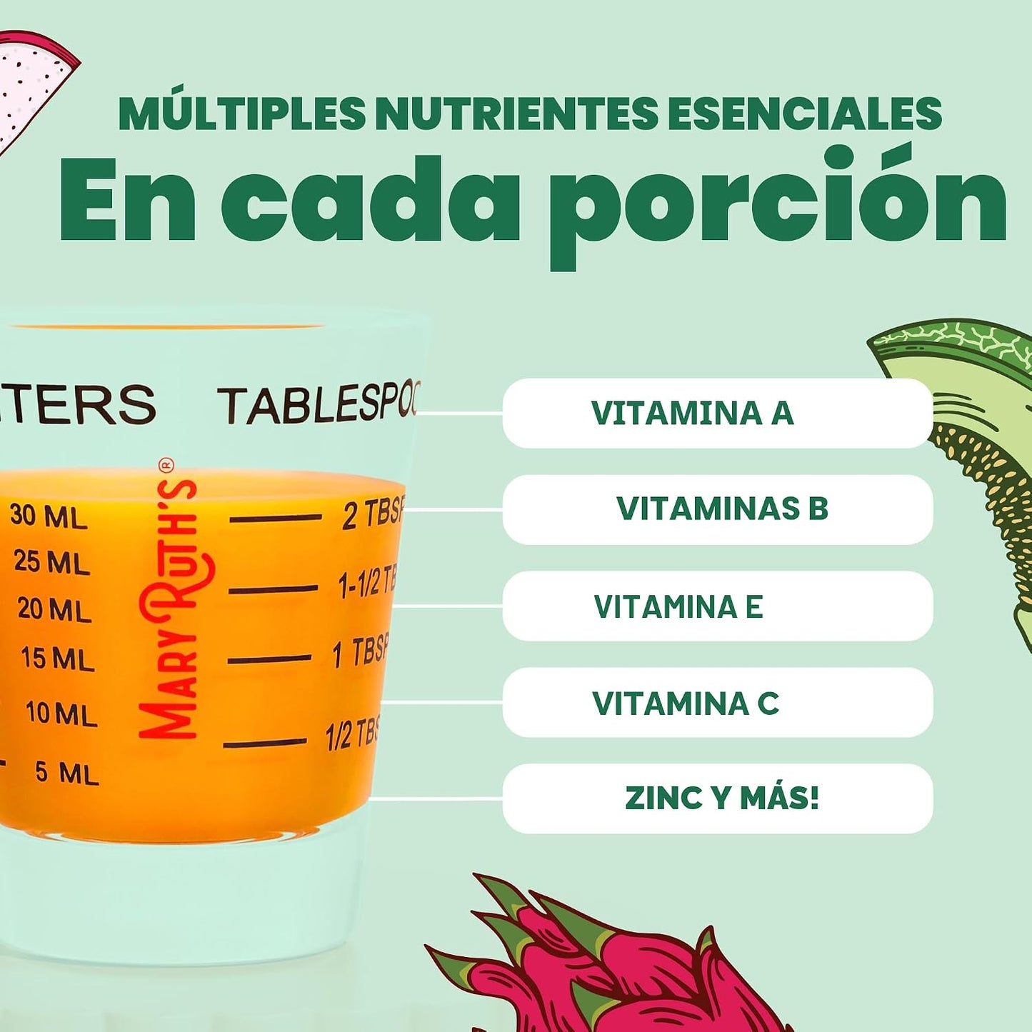 MaryRuth's Multivitamínico líquido + crecimiento del cabello | Biot...