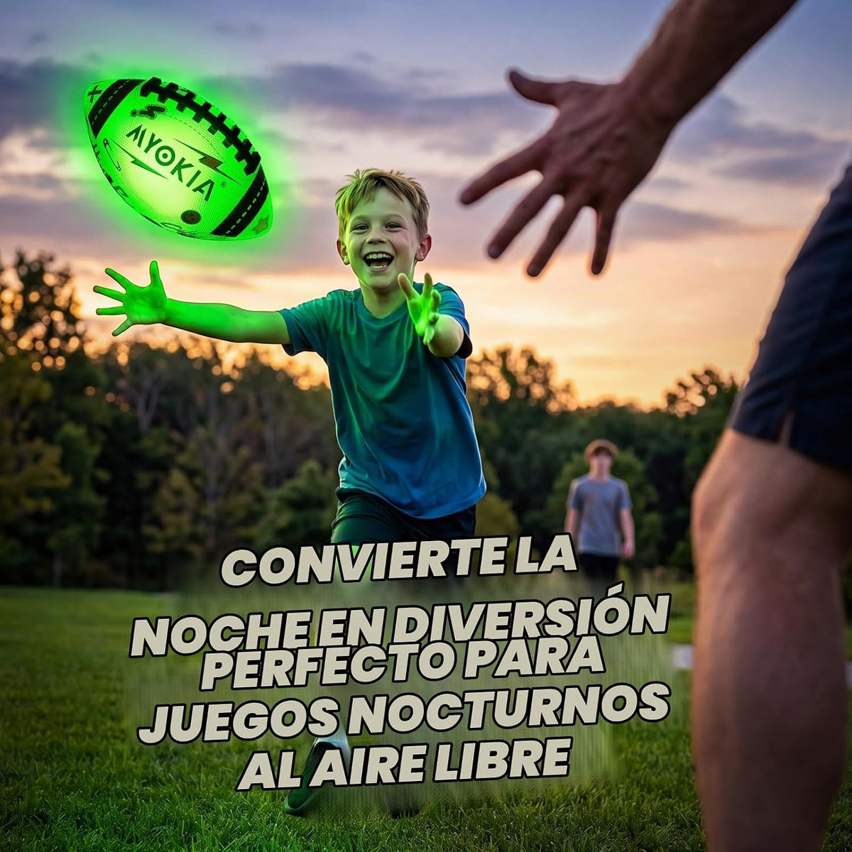 MYOKIA Balón de fútbol que brilla en la oscuridad, regalo de cumple...