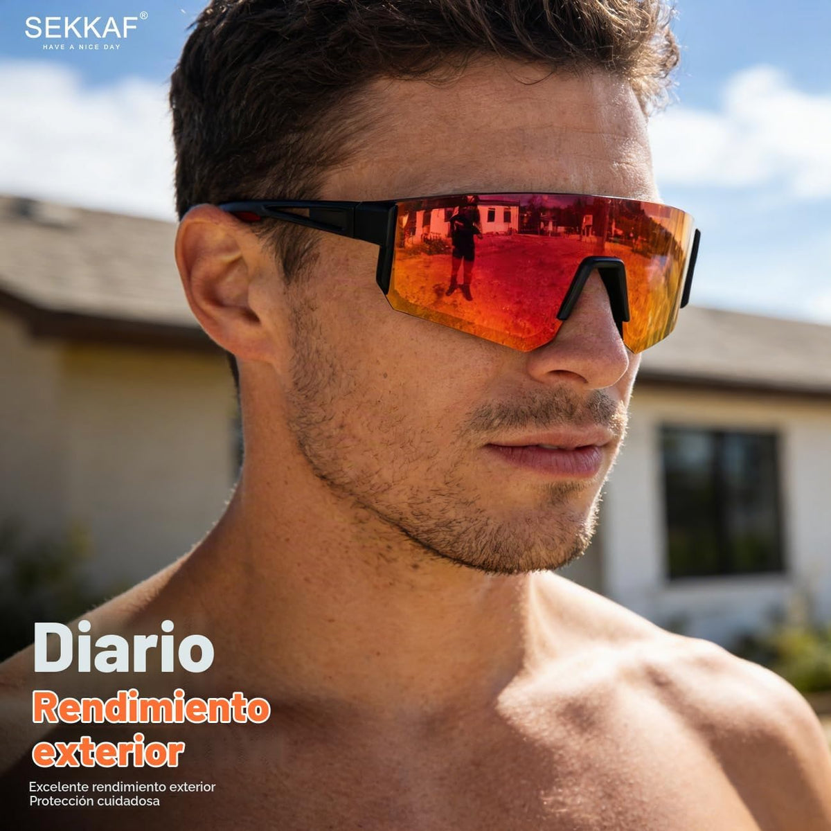 SEKKAF Gafas de sol polarizadas para hombres y mujeres, gafas de so...