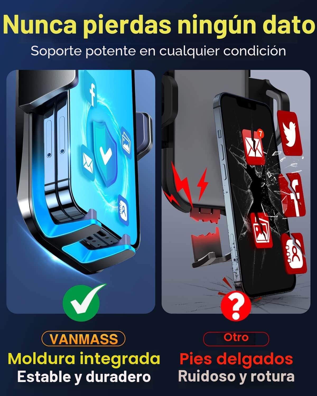 VANMASS【85 libras más fuerte de succión y grado militar último sopo...