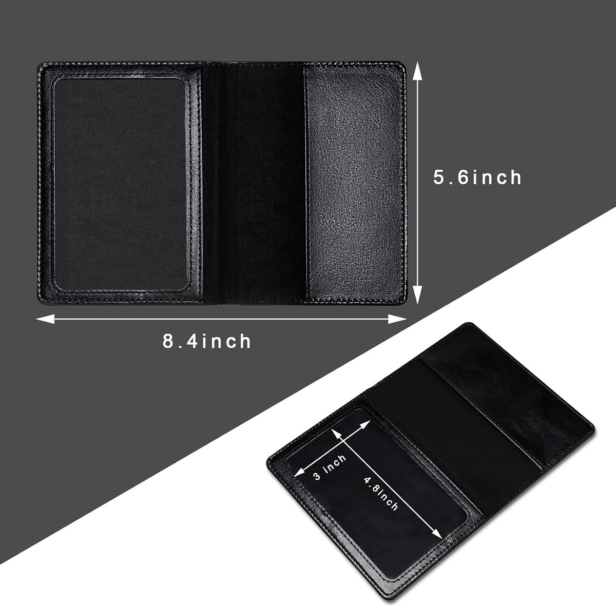 2 piezas de soportes para pasaporte, cartera ultra delgada para pas...