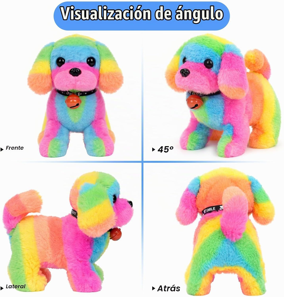 Hopearl Juguete electrónico interactivo de peluche para mascotas co...
