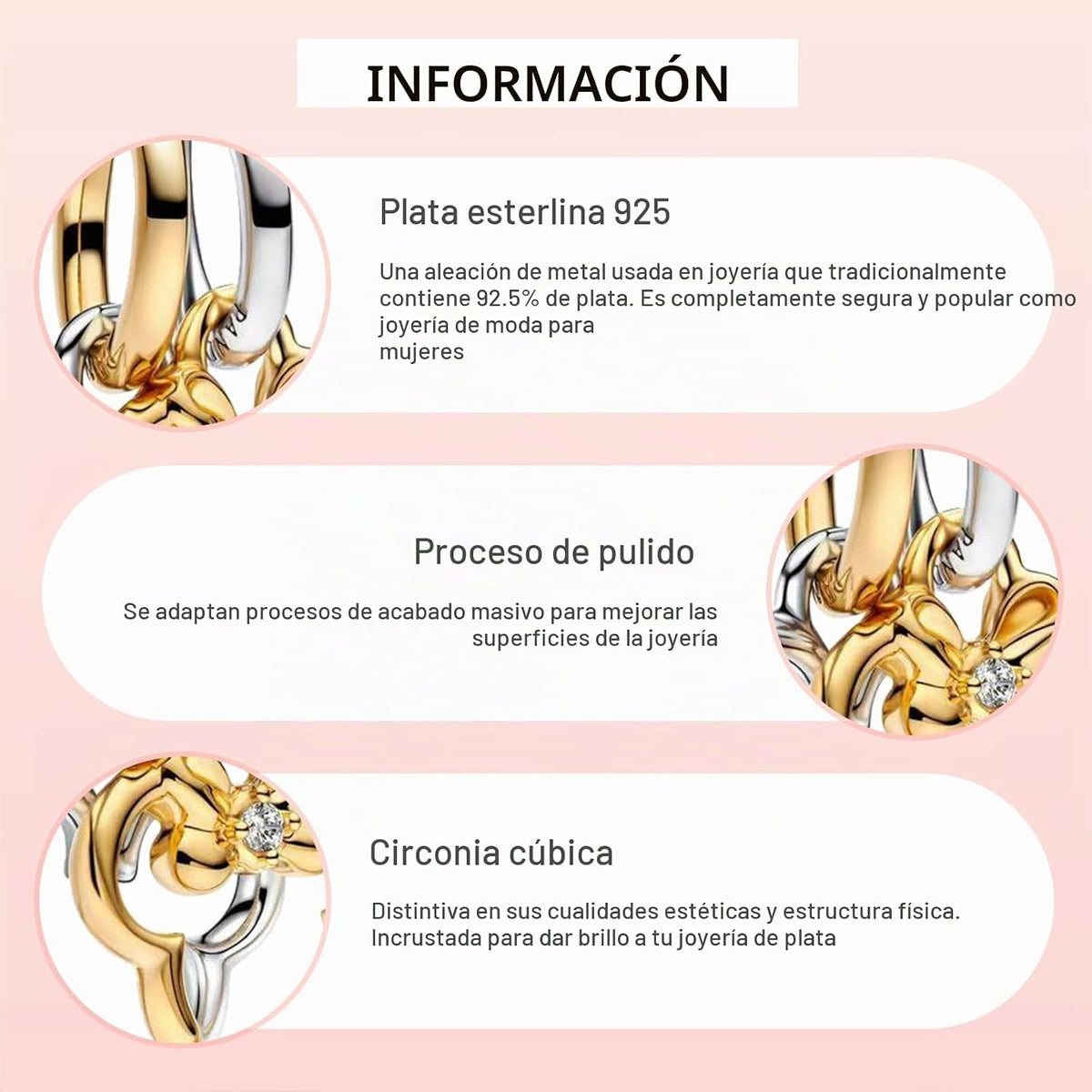 MITSOKU Dijes de plata de ley 925 para pulseras y collares, diseño...