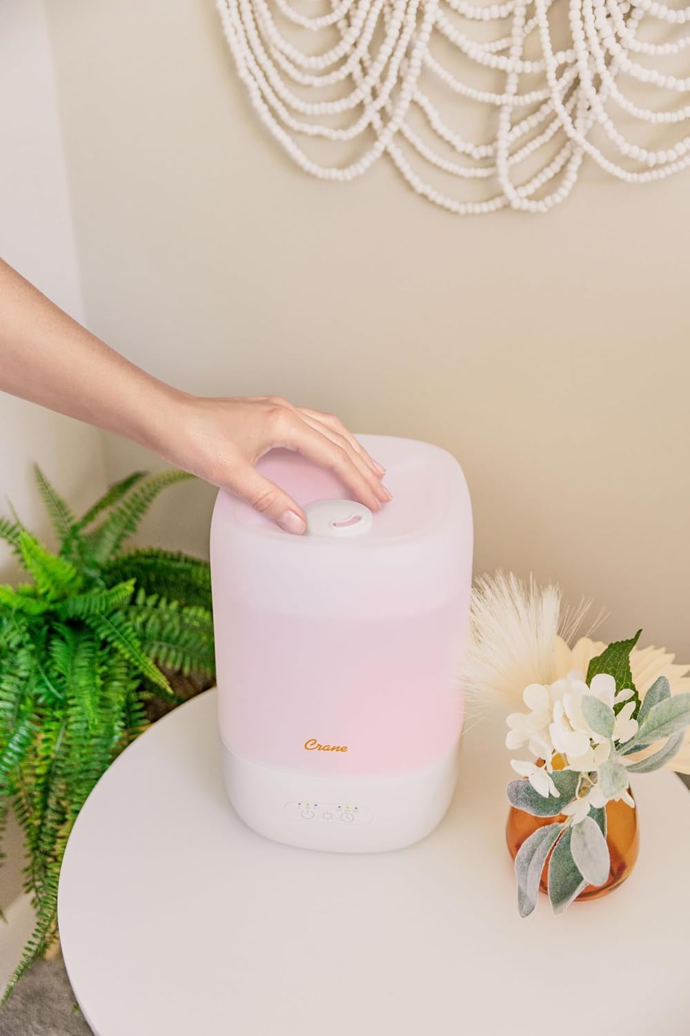 Crane - Humidificador ultrasilencioso 3 en 1 para bebé con bandeja...