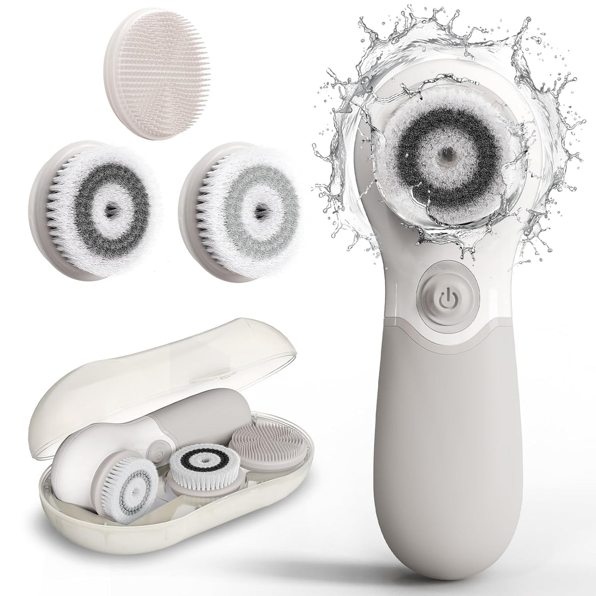 Exfoliador facial con 3 cabezales de cepillo y 2 velocidades - Limp...