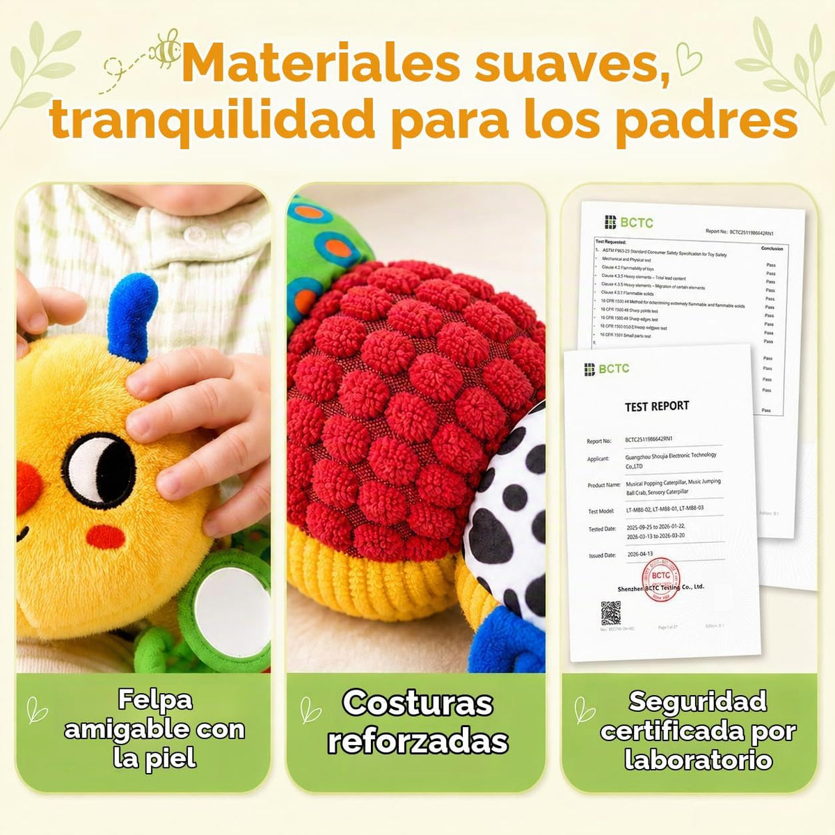 JoyCat Juguetes para bebés de 0 a 18 meses, juguete musical que reb...