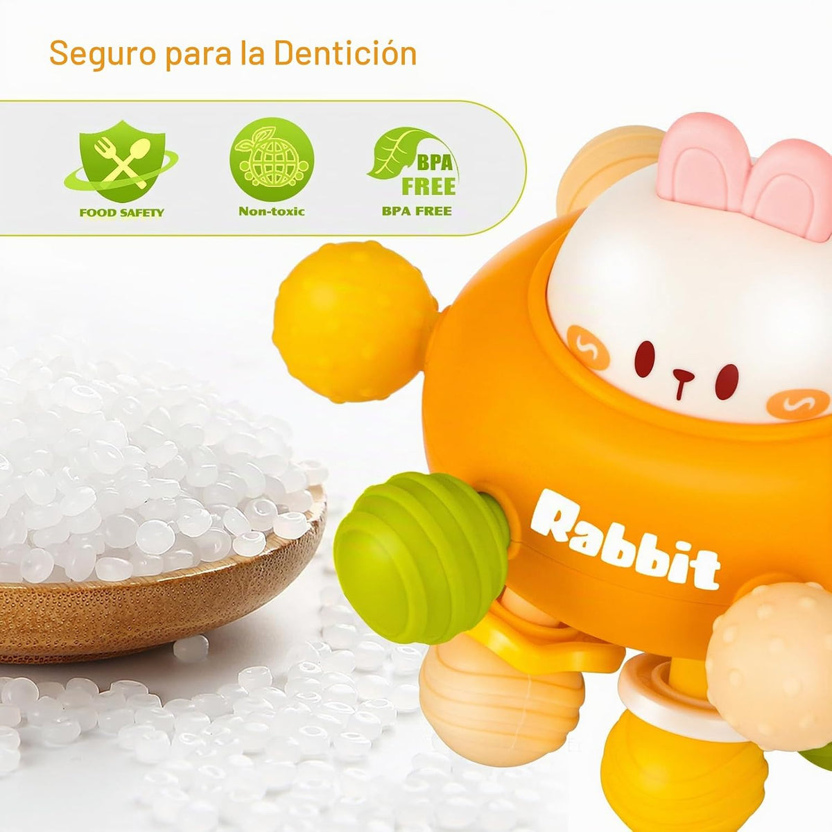 Juguetes sensoriales de dentición para bebés, mordedores Montessori...