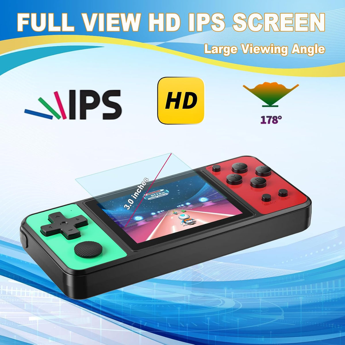 KAVOYI Juego de mano de 32 bits para niños 139 juegos 3.0 "IPS...
