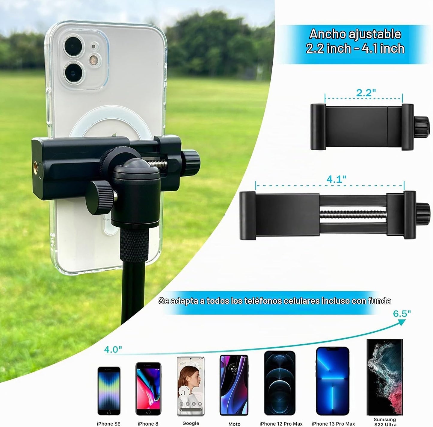 GreatYYT Monopod y trípode para selfie stick para grabar swing de g...