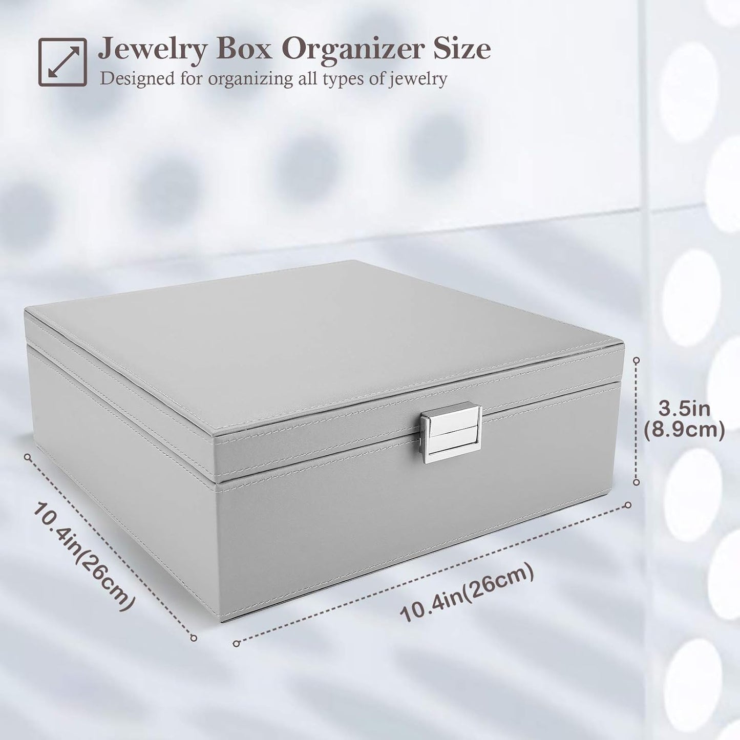 ProCase Caja de Joyas para Mujeres, 2 Capas Organizador de Joyas de...