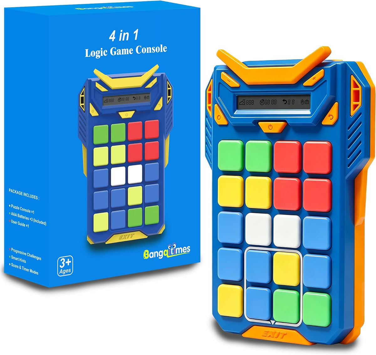 Bangqitimes Consola de juegos lógica 4 en 1 para niños a partir de...