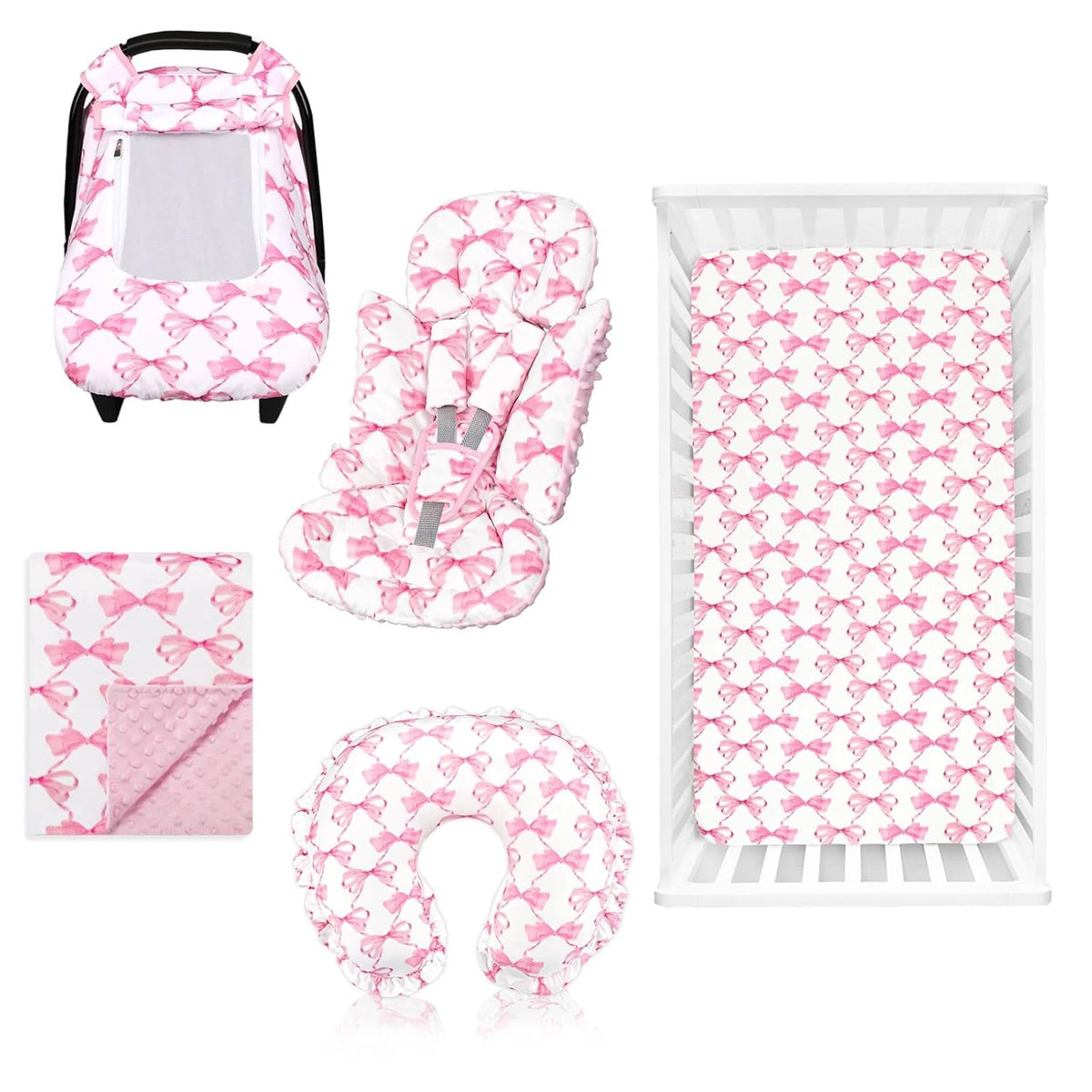Inserto para asiento de automóvil y funda de almohada de lactancia...