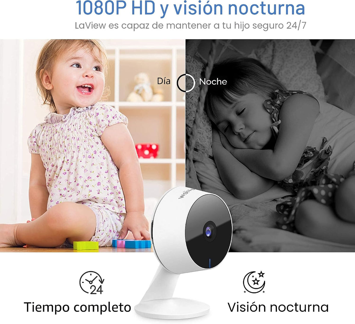 LaView Cámaras de seguridad de 4 piezas, cámara de seguridad para e...
