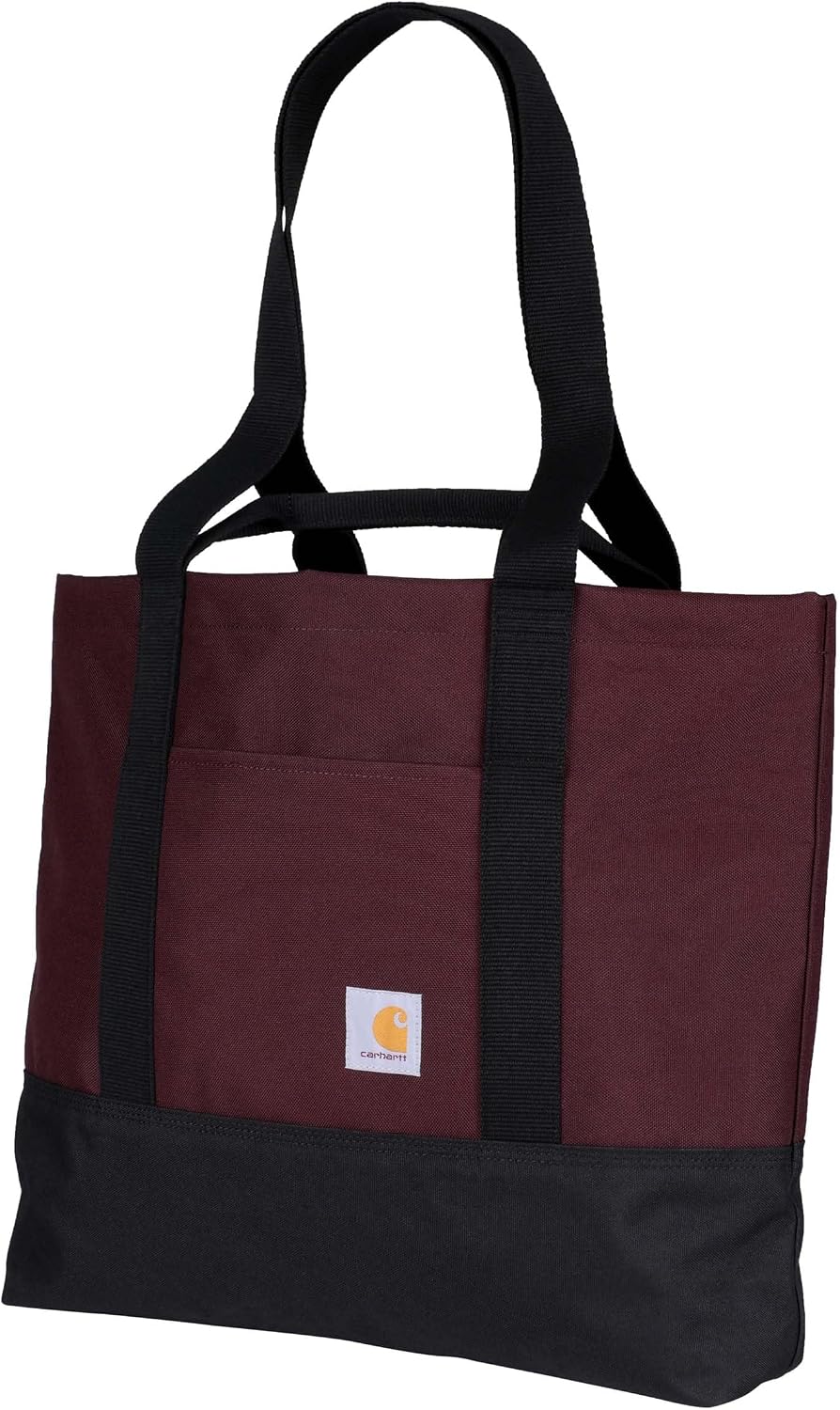Carhartt Classic Vertical Open Tote Bag, Durable Water Repellent Ma...