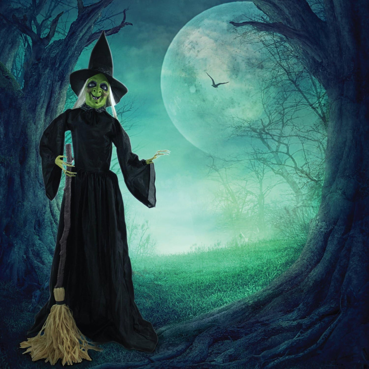 Haunted Hill Farm - Figura decorativa de bruja malvada HHWITCH-1FLS...