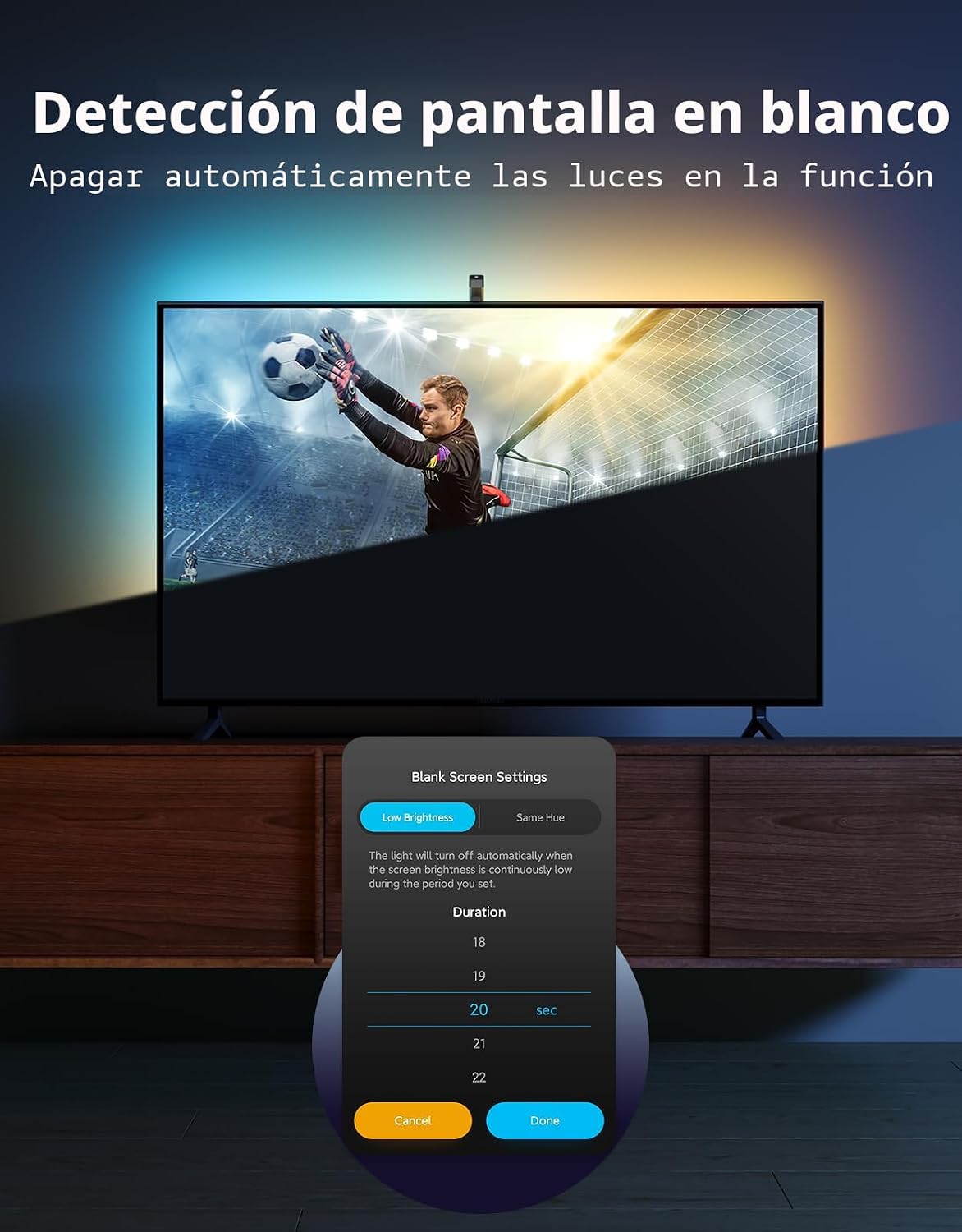 Govee Retroiluminación para TV 3 Lite con función de corrección de...