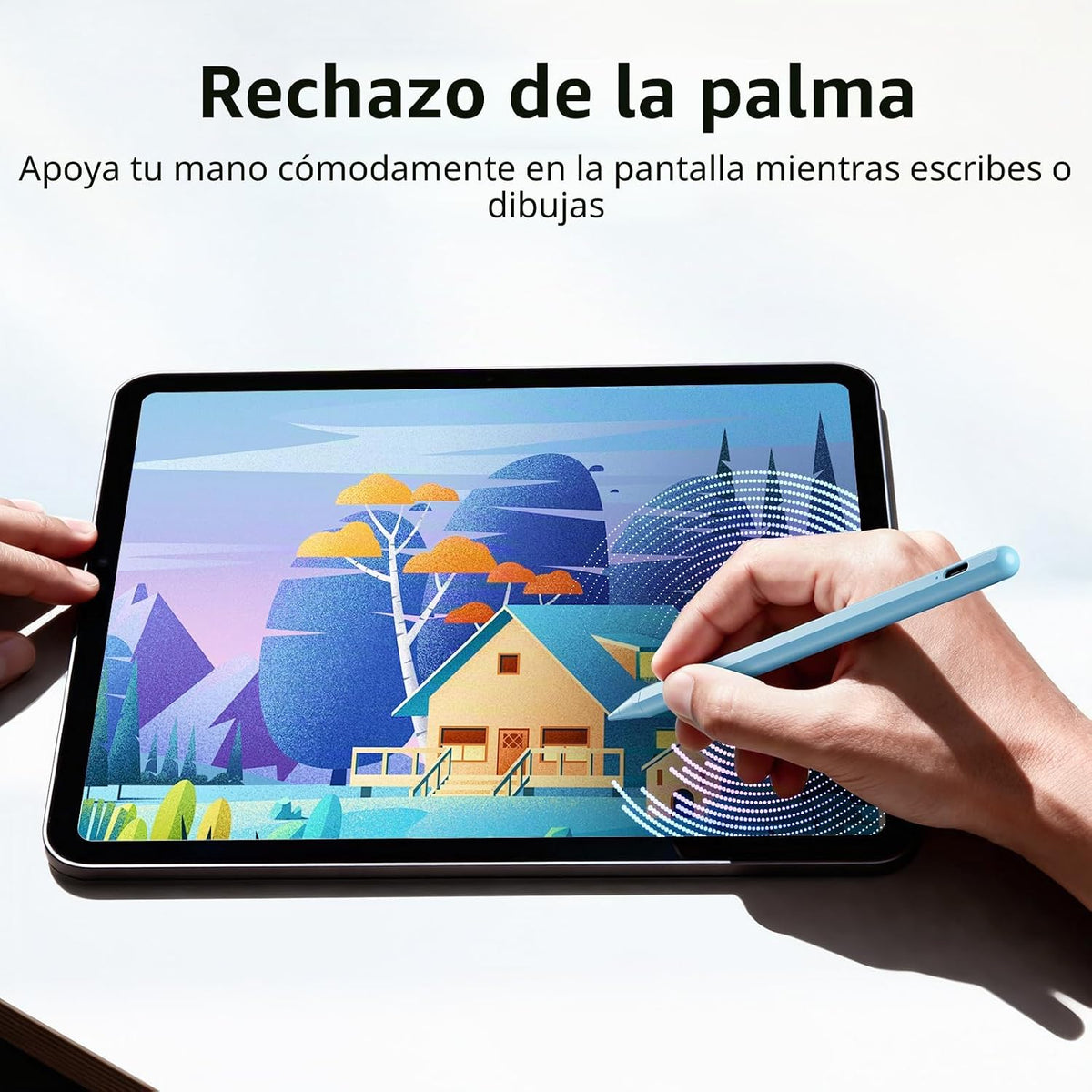 Lápiz óptico para iPad 6-11ª generación 2X carga rápida, rechazo de...