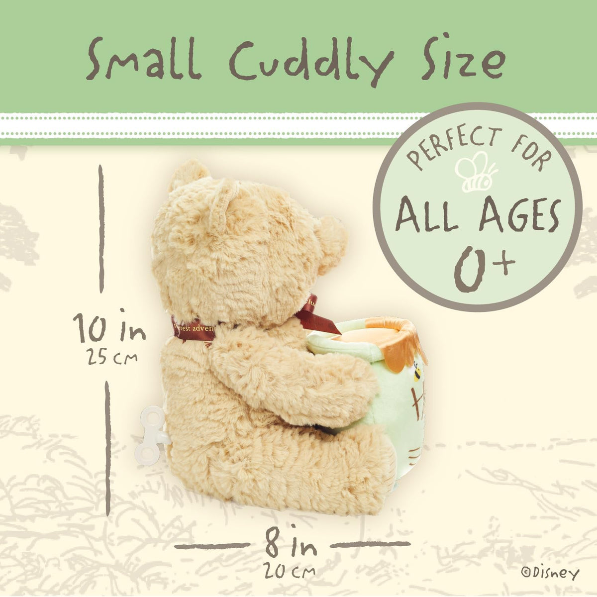Kids Preferred - Peluche musical de Winnie the Pooh, para bebé, clá...