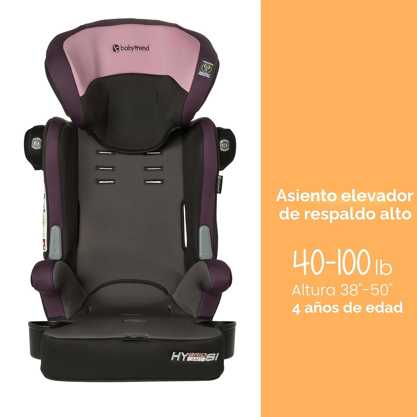 Baby Trend Hybrid SI 3 en 1 - Asiento de coche con refuerzo de comb...