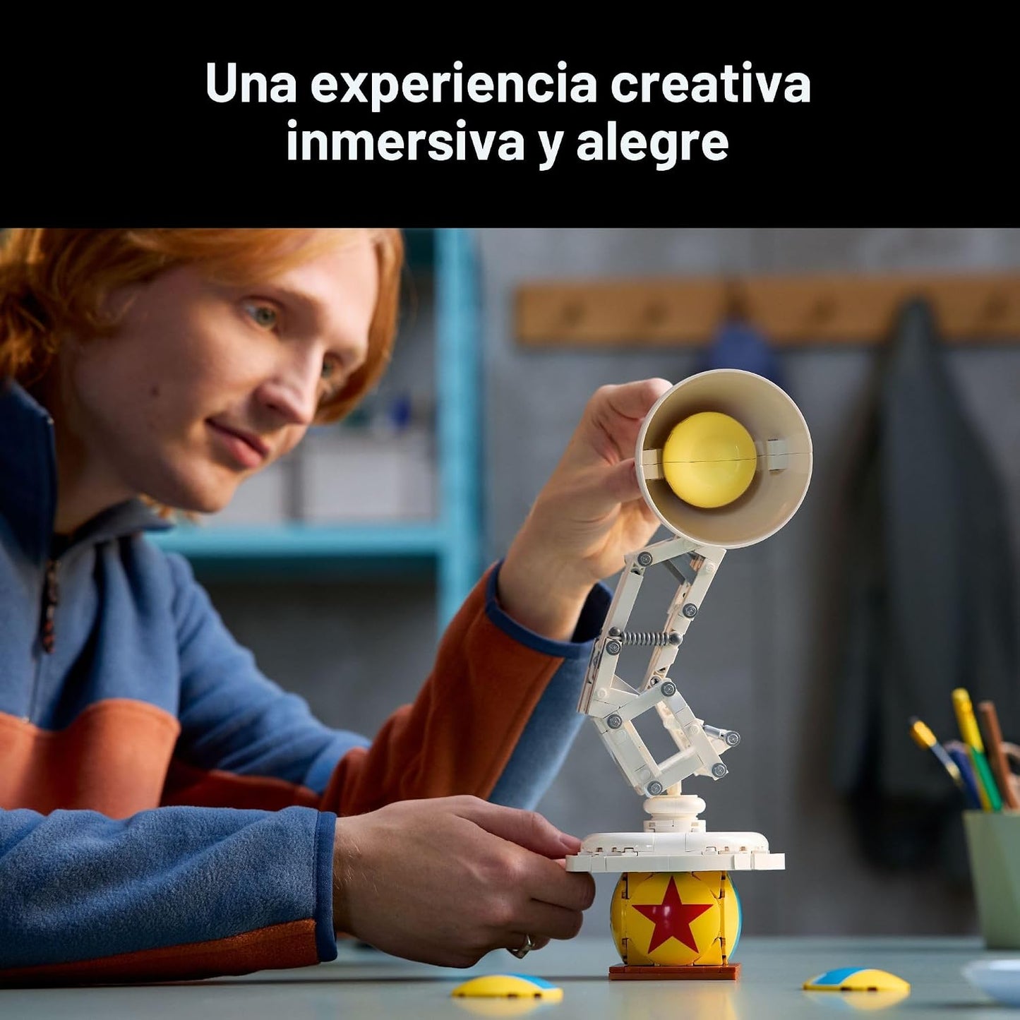LEGO Ideas Disney Pixar Luxo Jr. - Juego de decoración de habitació...