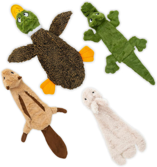 Best Pet Supplies Juguetes chirriantes para perros con tela suave y...