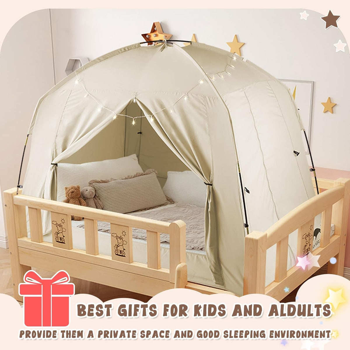 Tienda de campaña con cama Queen para niños y alduts, tiendas de ca...