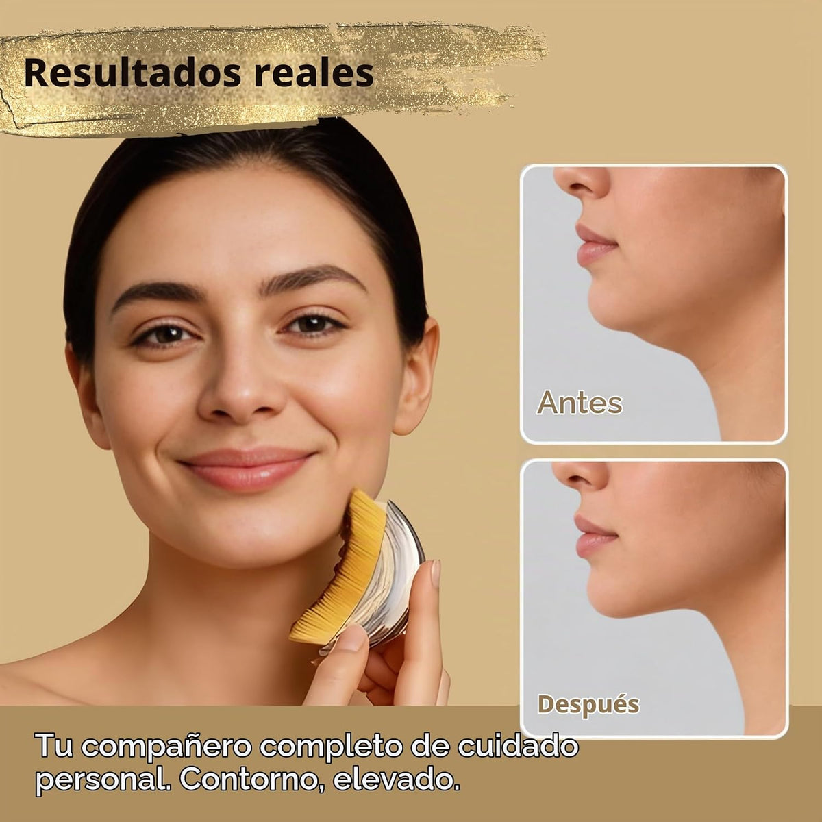 ICON - Cepillo linfático para contorno facial, herramienta para esc...