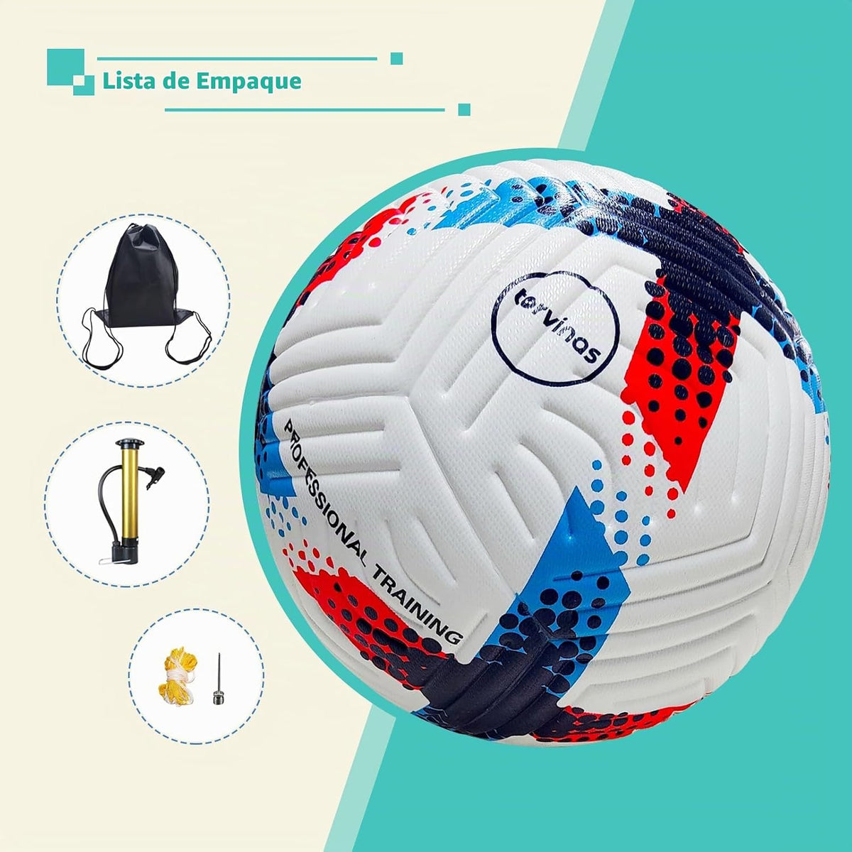 Torvinas Balón de fútbol Tamaño 5,4 \u2013 Piel sintética impermeab...
