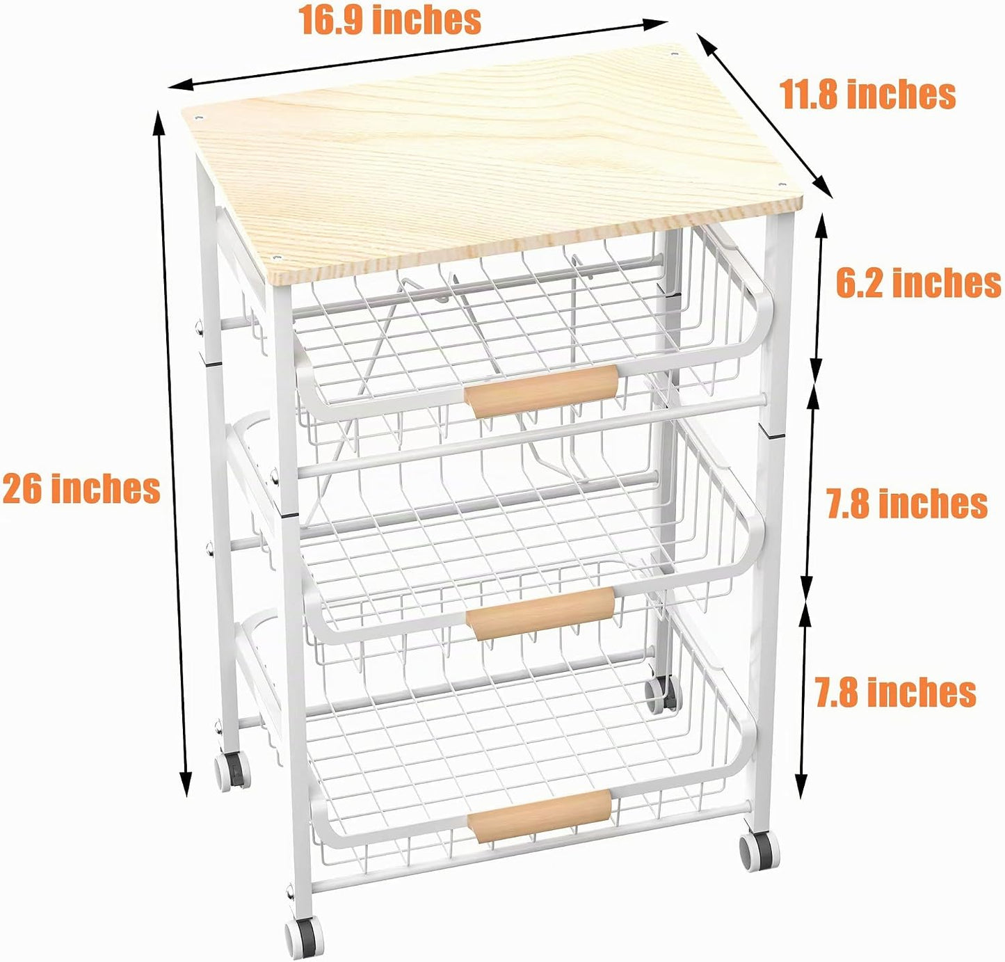 NiuYichee Cesta de frutas de 4 capas para cocina, organizador de al...