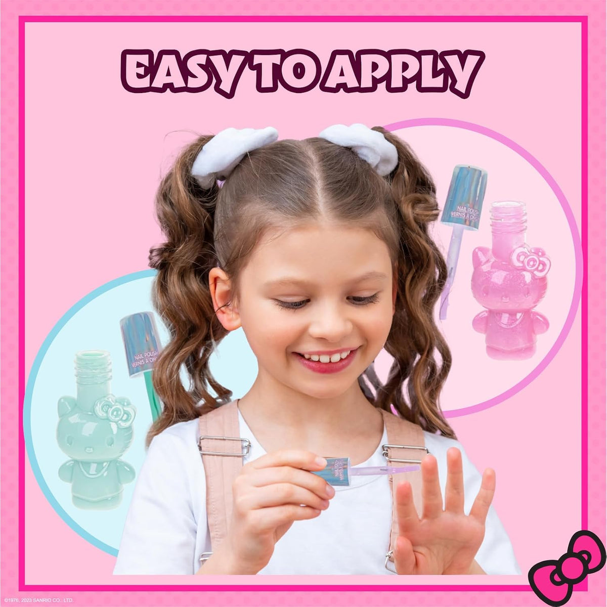 Hello Kitty - Juego de maquillaje con esmalte de uñas y brillo de l...