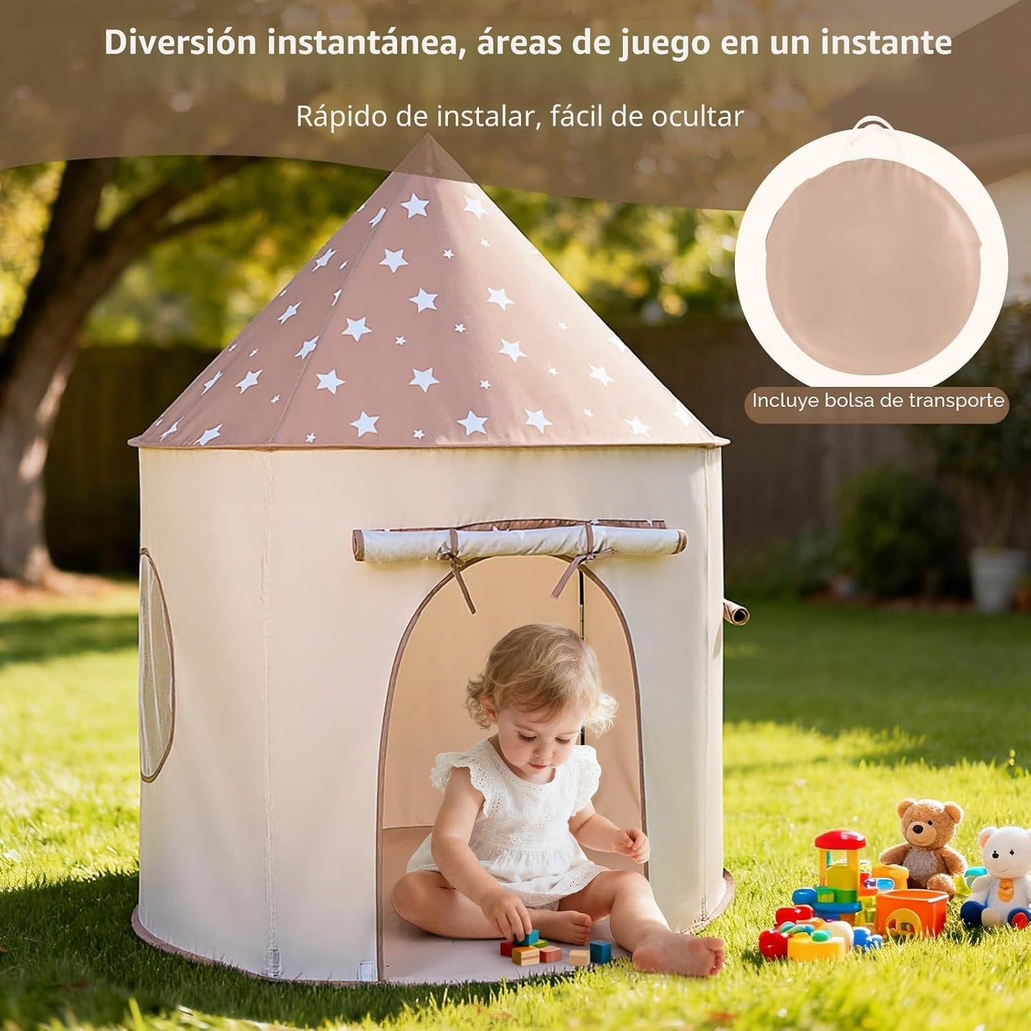 Sumbababy Tienda de campaña para niños con túnel de gateo: pozo de...