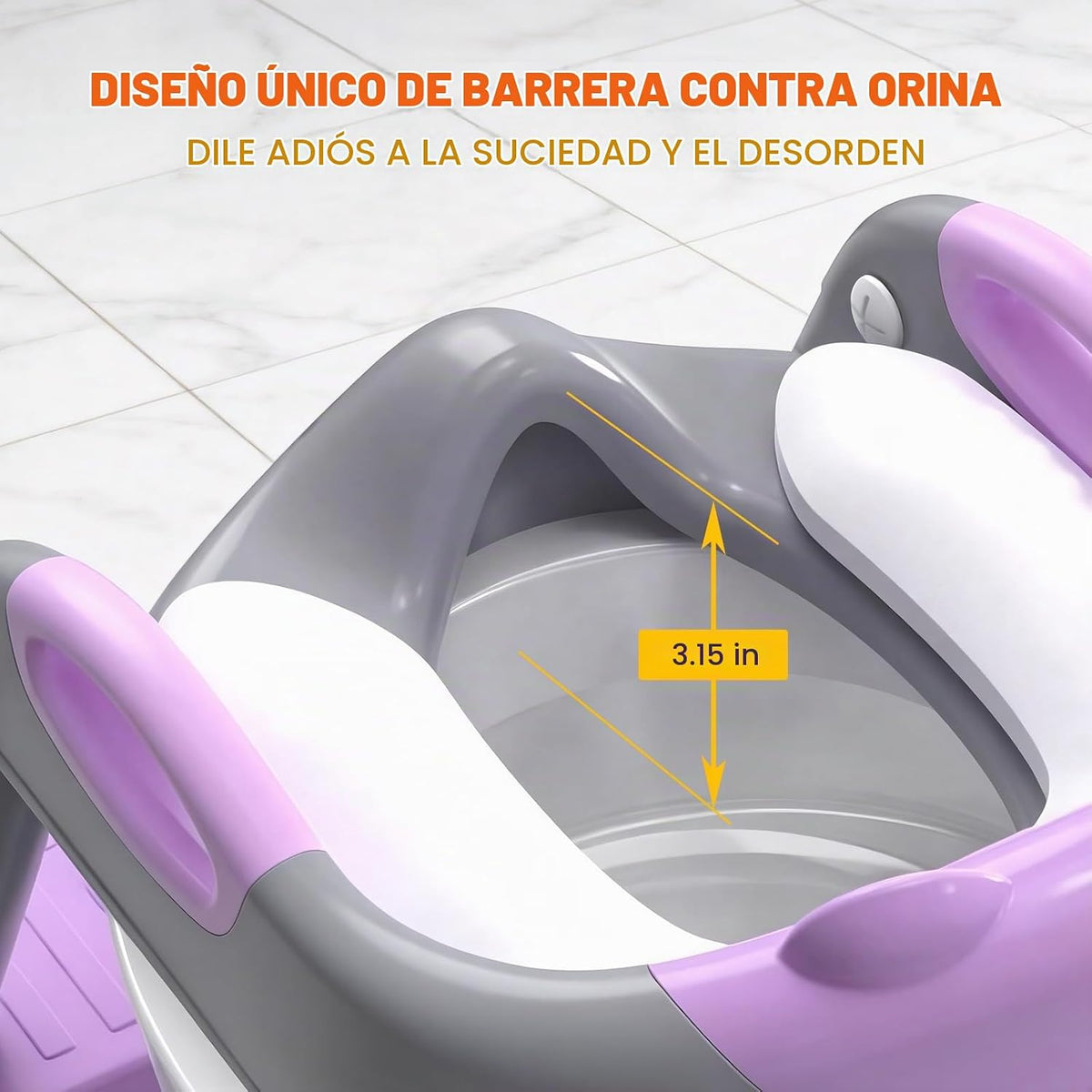 Inodoro de entrenamiento para ir al baño para niños pequeños, asien...