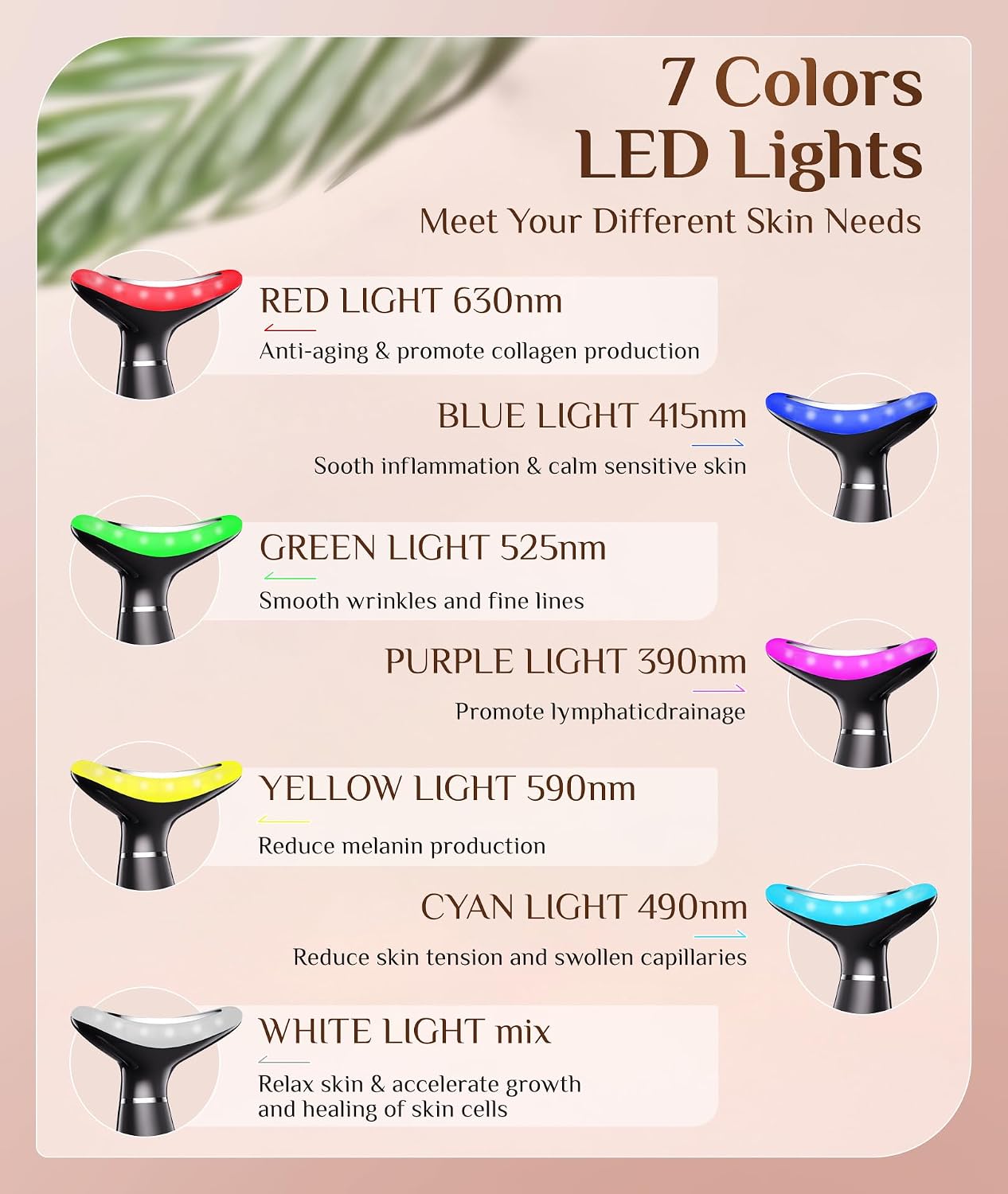 Dopsikn Máquinas Galvanicas de 7 Colores - Terapia de Luz Roja para...