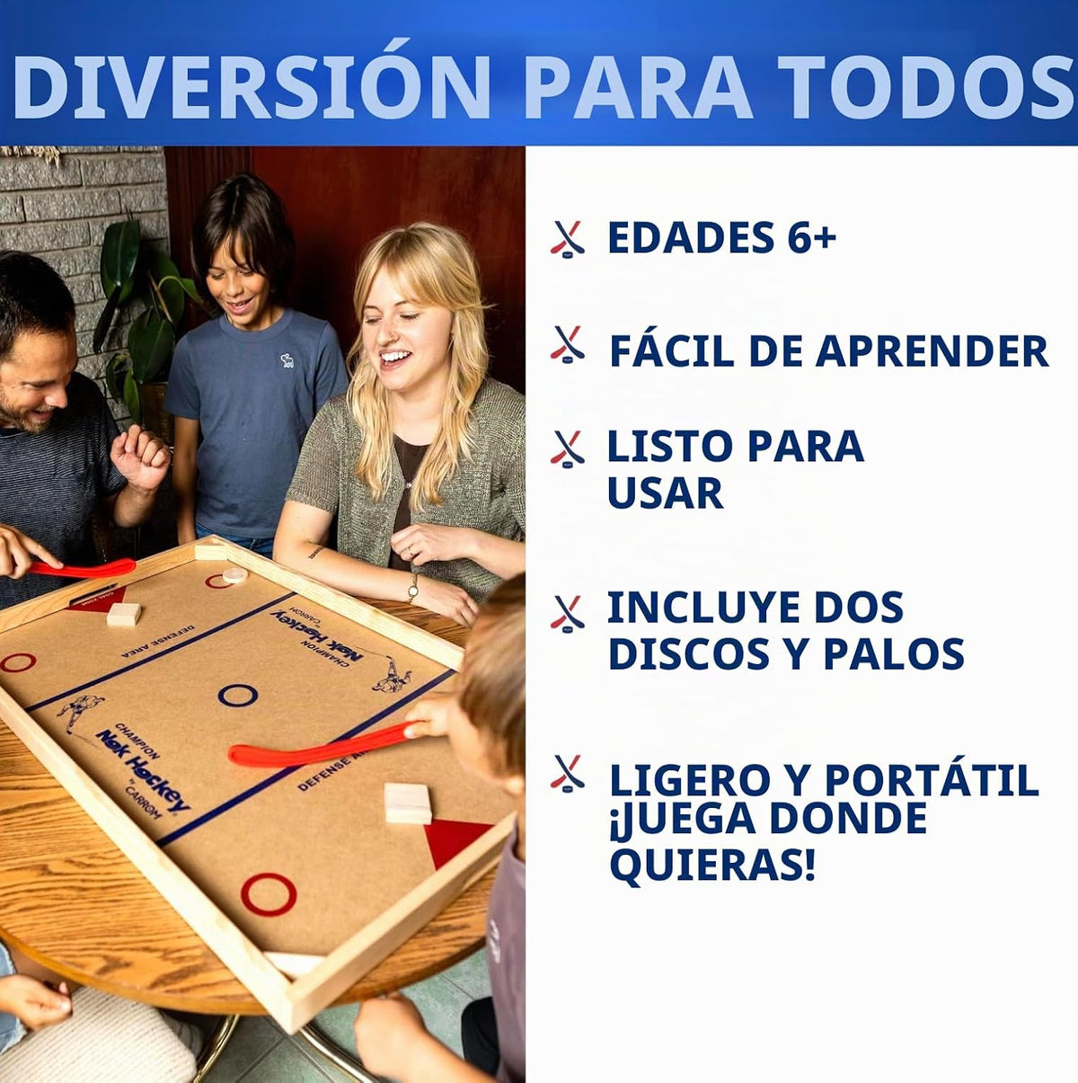 Carrom \u2013 Juego de Nok-Hockey 20.01, tamaño grande