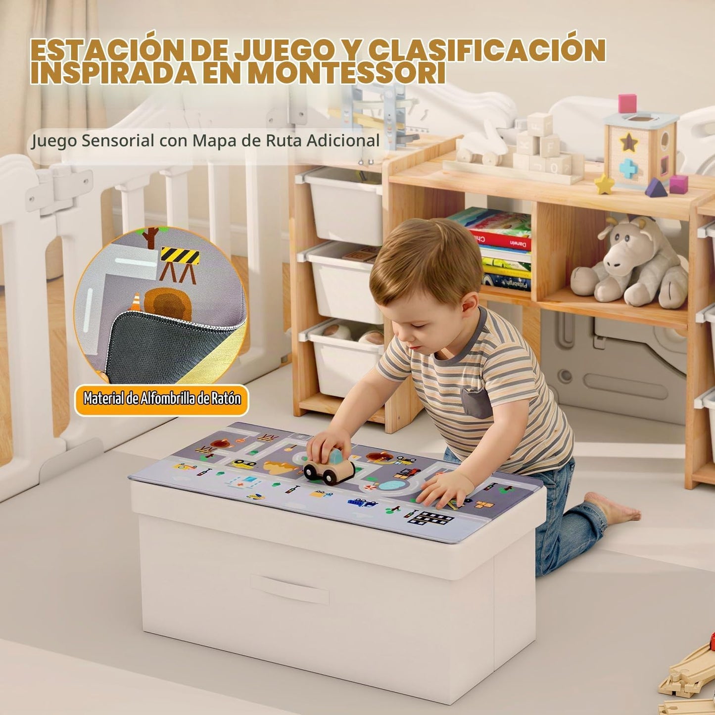 MallBest Estantería Montessori para Niños - 100% Madera de Pino Mac...