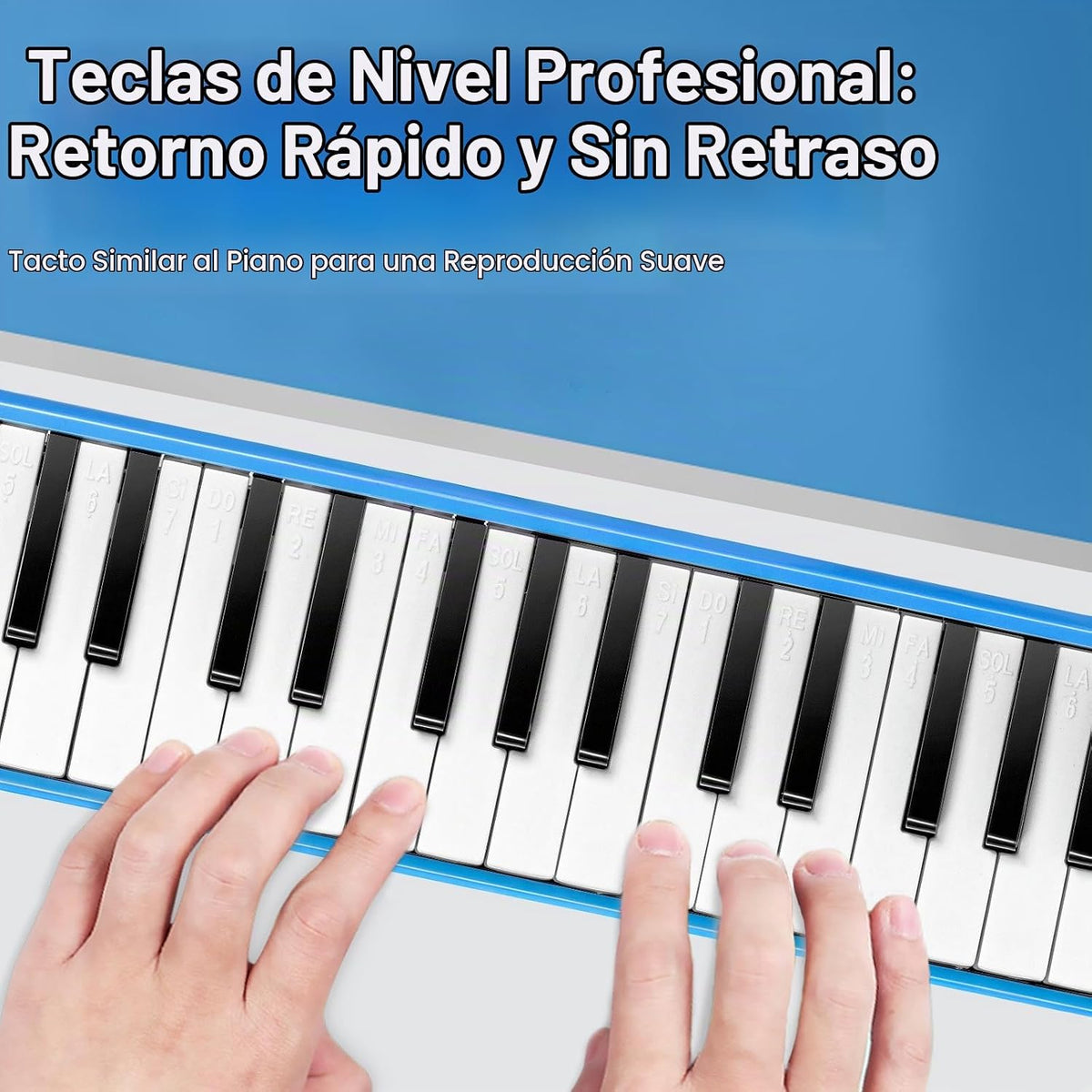 MOSEN Melódica de 32 teclas, instrumento de teclado soprano Air Pia...