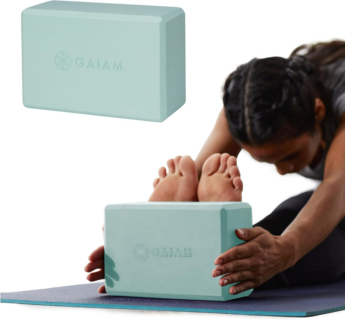 Bloque de yoga Gaiam, espuma EVA para equilibrio y estiramiento (1...